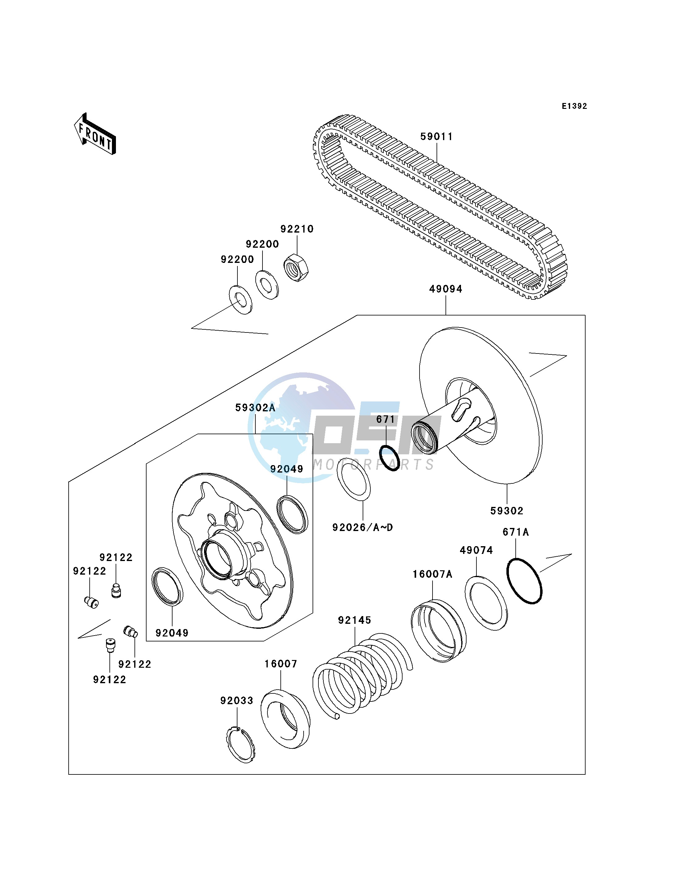 DRIVEN CONVERTER_DRIVE BELT