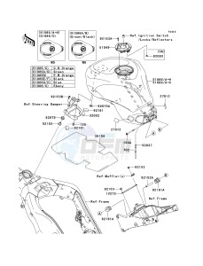 ZX 1000 E [NINJA ZX-10R] (E8F-E9FA) 0E9FA drawing FUEL TANK