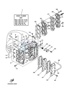 50HWHDL drawing CYLINDER--CRANKCASE