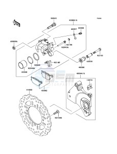 Z1000 ZR1000B8F FR GB XX (EU ME A(FRICA) drawing Rear Brake