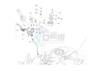 ETV Caponord 1200 drawing Front master brake cilinder