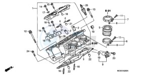 ST13009 Europe Direct - (ED / MME) drawing RIGHT CYLINDER HEAD