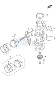 DF 175 drawing Crankshaft