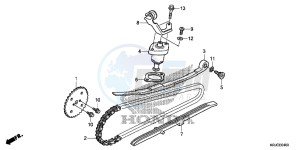 FES125C drawing CAM CHAIN/TENSIONER