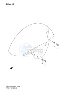 GSX1300R (E2) Hayabusa drawing FRONT FENDER (MODEL K7)