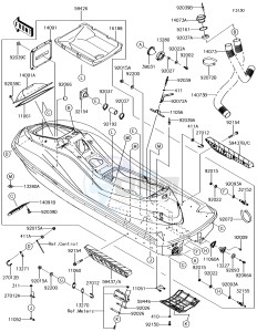 JET SKI ULTRA 310R JT1500NJF EU drawing Hull