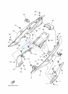 MT-07 MTN690-A (B4CS) drawing SIDE COVER