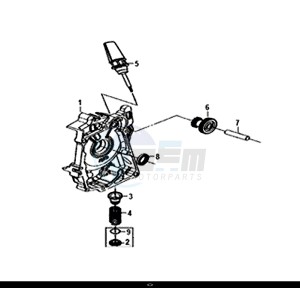 ORBIT II 50 (25 KM/H) (AE05W8-NL) (L8-M0) drawing R. CRANK CASE COVER