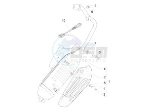 Primavera 150 4T 3V iGET ABS (EMEA) drawing Silencer