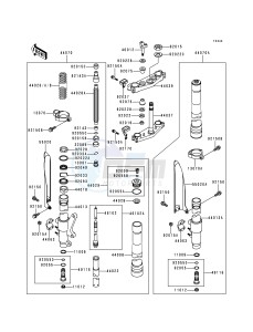 KX 250 K [KX250] (K1) [KX250] drawing FRONT FORK