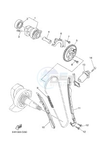 XT660R (5VKL 5VKL 5VKL 5VKL) drawing CAMSHAFT & CHAIN