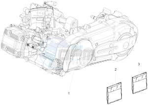 Fuoco 500 4t-4v ie e3 LT 800 drawing Engine assembly