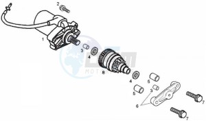 GPR - 50 cc VTHRF1A1A Euro 2 2T LC drawing Starter (Positions)