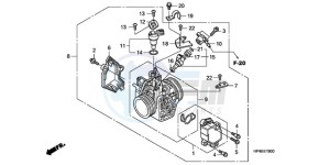 TRX420TMA Europe Direct - (ED / 2WD) drawing THROTTLE BODY