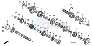 CB600FAA F / ABS CMF 25K drawing TRANSMISSION