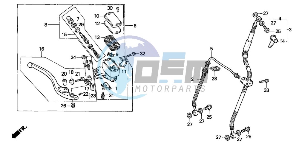 FR. BRAKE MASTER CYLINDER