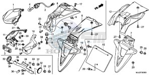 NC750SAE NC750SA ED drawing TAILLIGHT