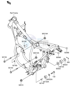 RM65 (E21) drawing ENGINE MOUNT