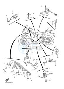 XJ6SA 600 DIVERSION (S-TYPE, ABS) (36DE 36DG) drawing ELECTRICAL 1