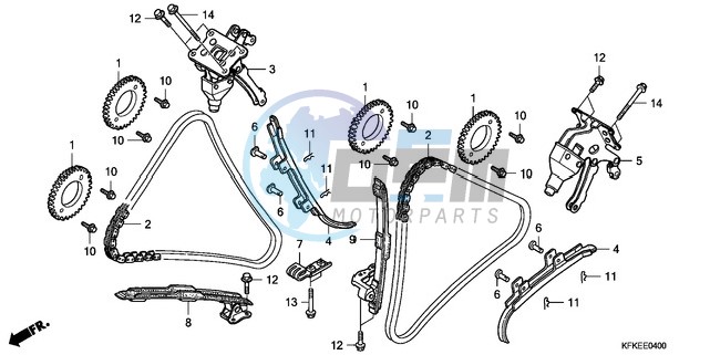 CAM CHAIN/TENSIONER