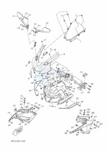 YZF125-A YZF-R125 (B5G4) drawing WINDSHIELD