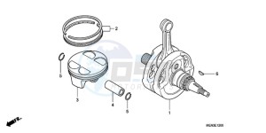 CRF450RA Europe Direct - (ED) drawing CRANKSHAFT/PISTON