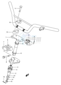 LT50 (P1) drawing STEERING SHAFT