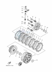 YZF320-A (B2X4) drawing CLUTCH