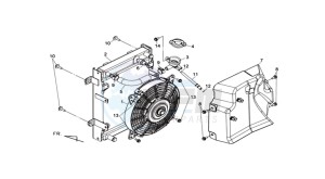 MAXSYM 400 EFI drawing RADIATOR