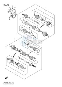 LT-A750X (P17) drawing REAR DRIVE SHAFT