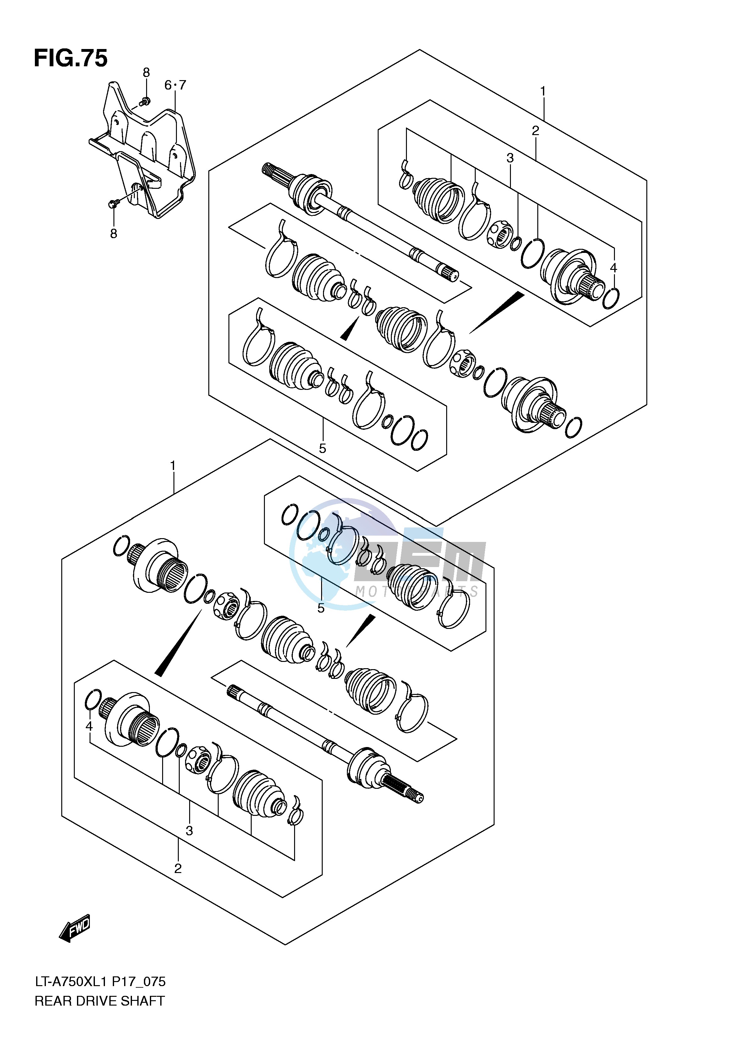 REAR DRIVE SHAFT