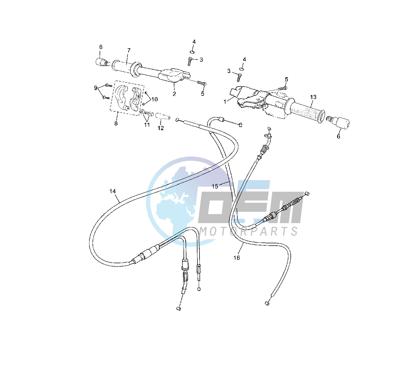 STEERING HANDLE AND CABLE