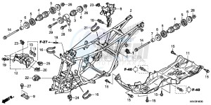 TRX500FE2F TRX500F Europe Direct - (ED) drawing FRAME BODY