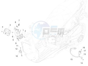 LIBERTY 50 IGET 4T 3V 25KMH E4 NO ABS 25km/h (EMEA) drawing Voltage Regulators - Electronic Control Units (ecu) - H.T. Coil