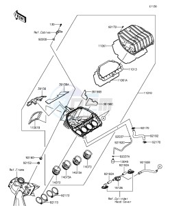 NINJA ZX-6R ZX636EGFA GB XX (EU ME A(FRICA) drawing Air Cleaner