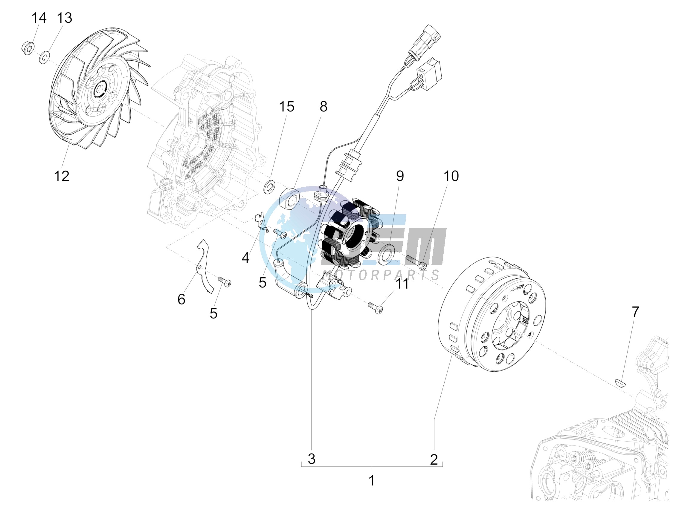 Flywheel magneto