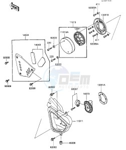 KX 500 B [KX500] (B1) [KX500] drawing AIR CLEANER