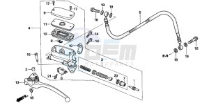 VFR800A drawing CLUTCH MASTER CYLINDER