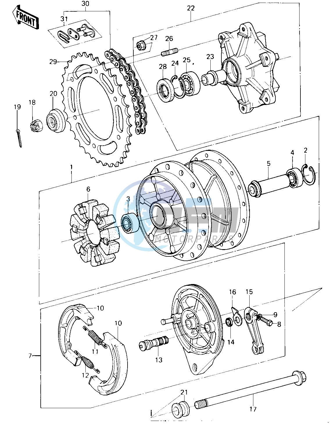 REAR HUB_BRAKE_CHAIN