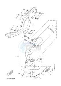 NS50N AEROX NAKED (1PL4) drawing EXHAUST