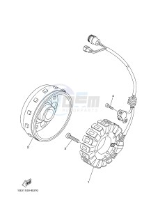 YFM700R YFM700RE RAPTOR 700R (1PE6 1PE7 1PE8) drawing GENERATOR