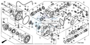 TRX420FEA Australia - (U / 2U 4WD) drawing FRONT FINAL GEAR