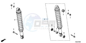 TRX500FPAD TRX500FPA ED drawing REAR CUSHION