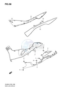 AN400Z ABS BURGMAN EU-UK drawing SIDE LEG SHIELD