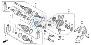 TRX420FMA Europe Direct - (ED / 2ED 4WD) drawing FRONT KNUCKLE (4WD)