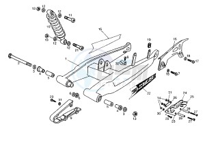 SENDA SM - 50 cc drawing REAR ARM