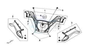 MAXSYM 600 I ABS drawing COWLING HANDLEBAR