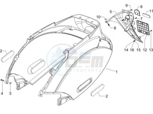 Zip 50 4T drawing Rear cover - Splash guard