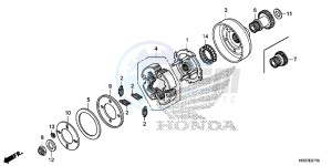 TRX420FM1G TRX420 Europe Direct - (ED) drawing STARTING CLUTCH