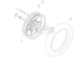 Liberty 50 iGet 4T 3V 25kmh E4 25km/h (EMEA) drawing Rear wheel